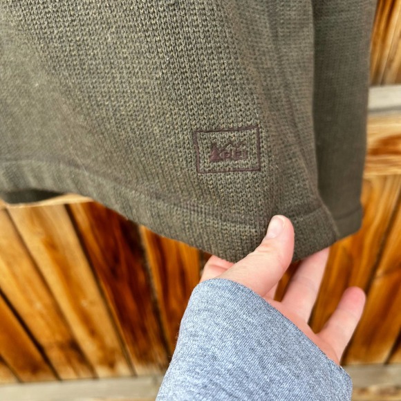 REI Jackets & Coats Rei Mens Fleece 2 Zip Green Pullover M Poshmark